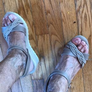 Beautiful Studded Wedge Sandals